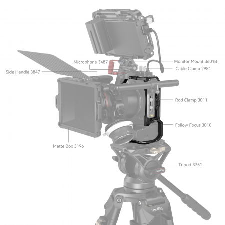 SmallRig 4159 cage pentru Canon EOS R6 Mark II [3]