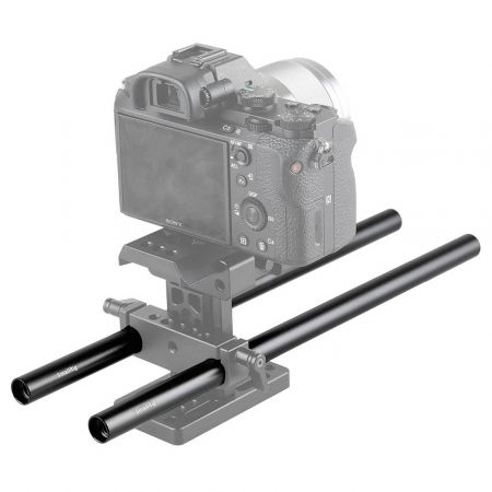 SmallRig 2 buc tije din aliaj de aluminiu negru de 15 mm (M12-30cm) 12 inch 1053 [1]