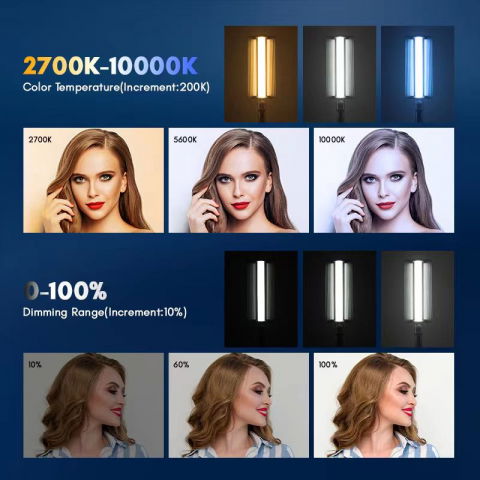 TOLIFO Lampa LED TUBE RGB 60W [4]