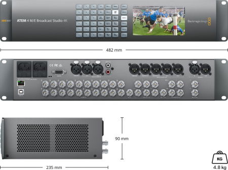 Blackmagic Design ATEM 4 M/E Broadcast Studio Switcher 4K [2]