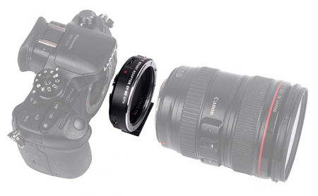 Viltrox EF-M2 II 0.71x SpeedBooster Adaptor Canon EF-Mount la MFT [2]