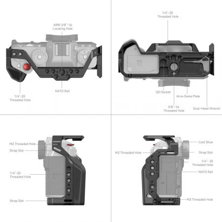SmallRig Cage multifunctional pentru FUJIFILM X-T5 4135 [6]