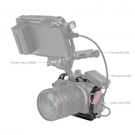 SmallRig 4159 cage pentru Canon EOS R6 Mark II [2]