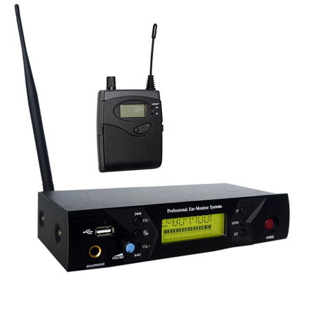 Lavaliere - Sistem profesional de monitorizare audio wireless in-ear cu 4 canale