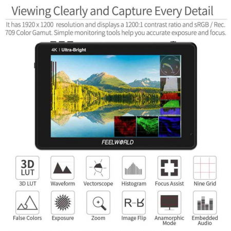 Feelworld LUT 7 PRO Monitor HDMI Ultra-luminos Touchscreen [1]