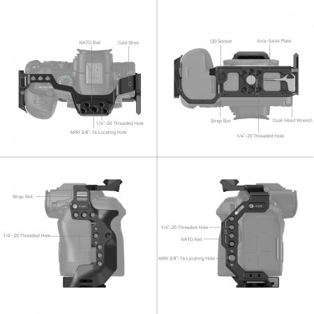 SmallRig 4159 cage pentru Canon EOS R6 Mark II [7]