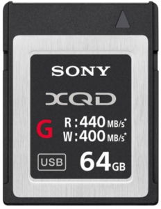 Medii de stocare - Sony Card memorie XQD 64GB Serie G 400MB/s