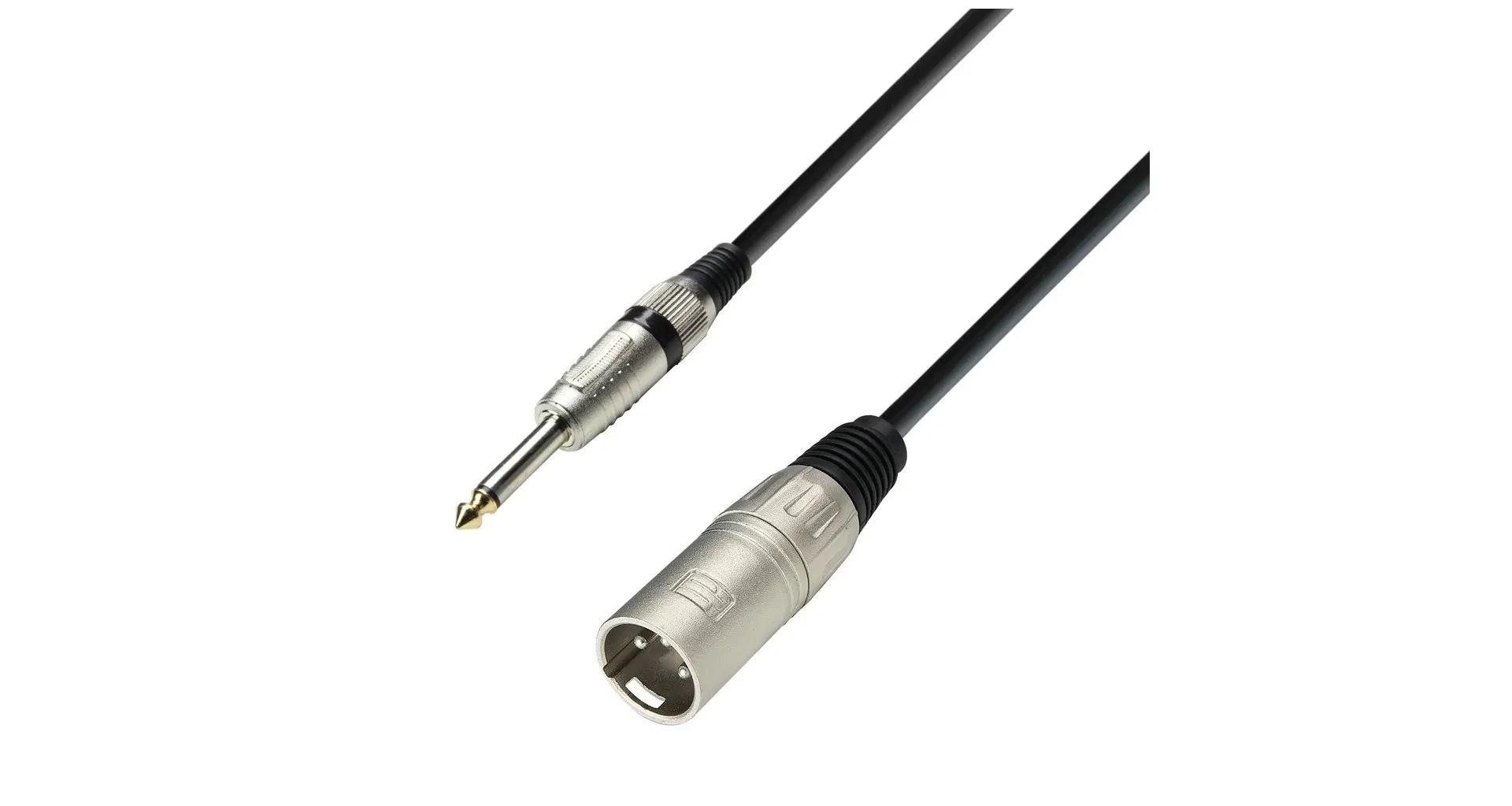 Cabluri si adaptoare microfoane - Adam Hall 3Star Mic XLRm-TS 1m - Cablu audio XLR - Jack