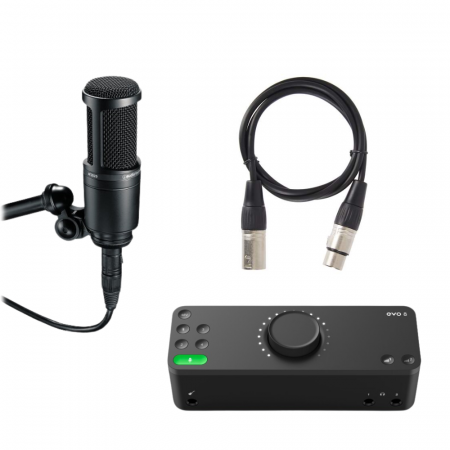 Interfete/mixere audio - Audient Evo 8 cu Microfon AT2020 + Cablu XLR 1.5M + brat