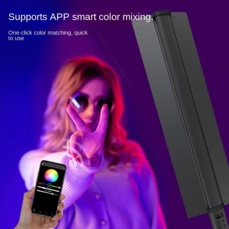 Bagheta LED 30W Bicolor 2500-9900K /RGB 73cm cu acumulator incorporat 5200mAh [5]