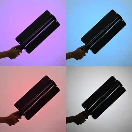 Bagheta LED Bicolor 13W 3000-6500K /RGB 50cm cu acumulator 4600mAh [2]