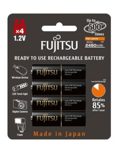 Acumulatori si incarcatoare AA/AAA - Fujitsu Acumulator Black PRO 4x AA 2450MA