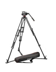 Trepiede video - Manfrotto MVH502A,546GB kit trepied video fluid cu spreader de podea