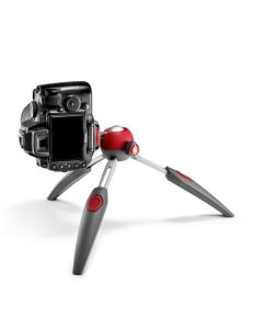 Manfrotto PIXI EVO Minirepied foto gri cu rosu [4]