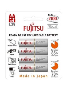 Acumulatori si incarcatoare AA/AAA - Set 4 Acumulatori AA Fujistsu White 1900MAh