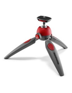 Manfrotto PIXI EVO Minirepied foto gri cu rosu [1]