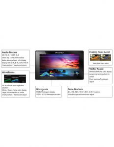 JVC Monitor 5.5 Inch 1920x1080 LCD FullHD video cinema  vectorscop, waveform monitor, histograma. led DT-X53F X53F [2]