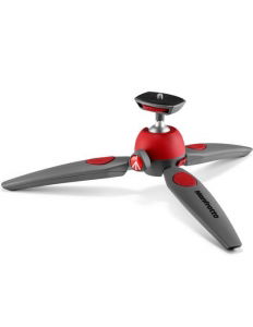 Manfrotto PIXI EVO Minirepied foto gri cu rosu [2]