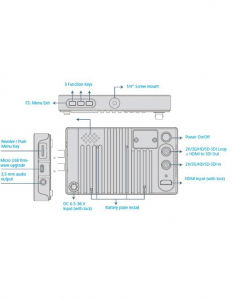JVC Monitor 5.5 Inch 1920x1080 LCD FullHD video cinema  vectorscop, waveform monitor, histograma. led DT-X53F X53F [3]
