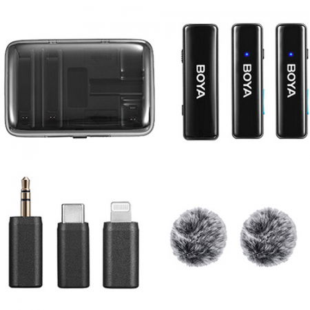 Boya BoyaLink Sistem de Microfon Wireless dublu cu adaptor (2.4gHz) [7]