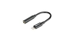 Cabluri si adaptoare microfoane - Boya BY-K3 adaptor mama 3.5mm TRRS la tata lightning