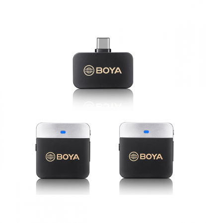 Lavaliere - Boya BY-M1V4 Lavaliera wireless dubla pentru smartphone