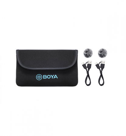 Boya BY-M1V4 Lavaliera wireless dubla pentru smartphone [2]