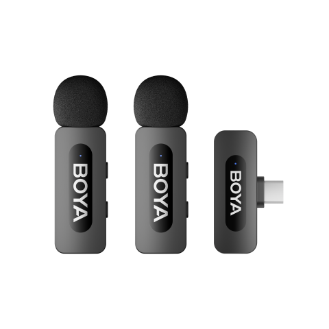 Lavaliere - BOYA BY-V20 Sistem de microfon wireless dubla ultracompacta pentru smartphone (USB-C)