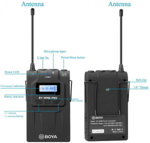 Boya BY-WM8 Pro K1 Kit lavaliera wireless UHF [2]