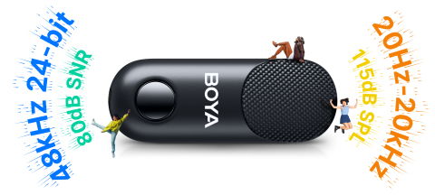 Boya Magic sistem de microfoane wireless 3 in 1, 2.4 GHz (USB-C, lightning) [7]