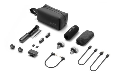 Boya Magic sistem de microfoane wireless 3 in 1, 2.4 GHz (USB-C, lightning) [1]