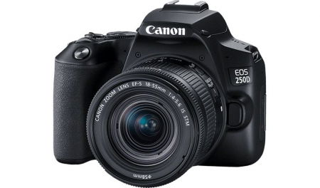 Canon EOS 250D Aparat Foto DSLR Kit cu Obiectiv EF-S 18-55mm IS STM Negru [2]