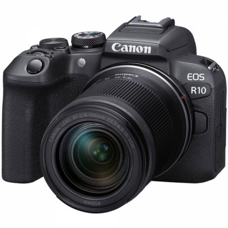 Aparate foto Mirrorless - Canon EOS R10 Mirrorless Camera cu obiectivul 18-150mm