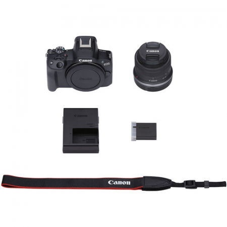 Canon EOS R50 Aparat Foto Mirrorless Kit cu Obiectiv RF-S 18-45mm F4.5-6.3 IS STM Negru [8]