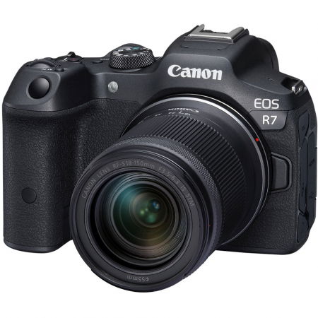 Aparate foto Mirrorless - Canon EOS R7 aparat foto Mirrorless cu obiectiv 18-150