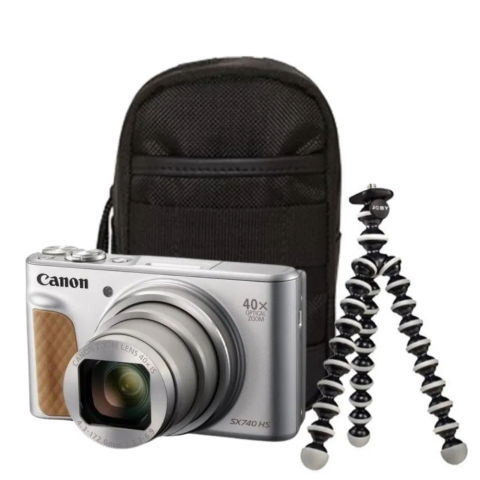 Aparate compact premium - Canon PowerShot SX740 HS Travel Edition Silver