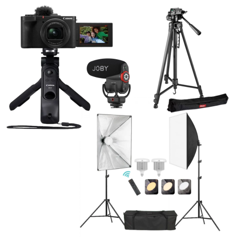 Aparate foto compact - Canon Powershot V1 Aparat Foto Compact 22MP Video 4K Vlogger Kit Complet