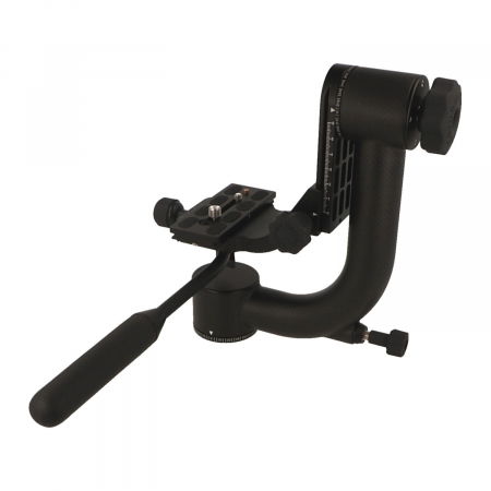 Capete trepiede foto - Caruba Cap tip gimbal din carbon cu maner detasabil