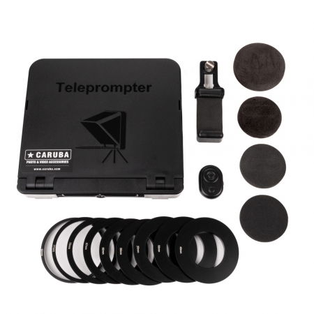 Caruba Teleprompter pentru smartphone si tableta de maxim 20cm [1]