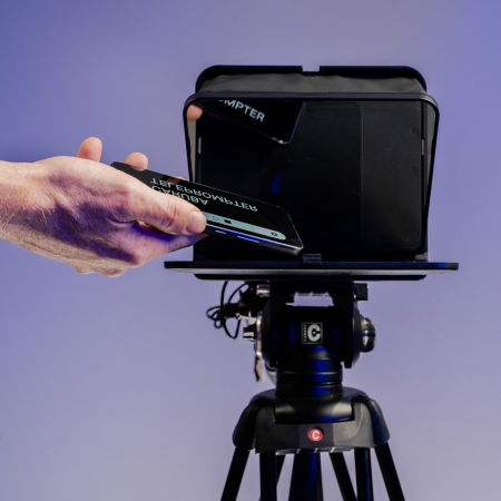 Caruba Teleprompter pentru smartphone si tableta de maxim 20cm [6]