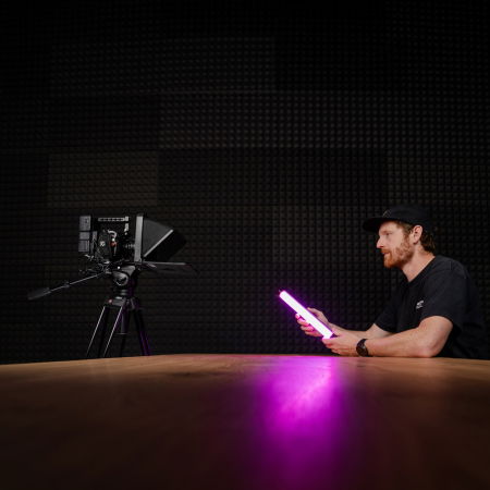 Caruba Teleprompter pentru smartphone si tableta de maxim 20cm [8]