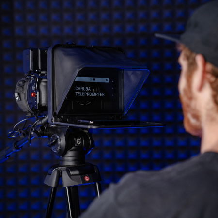 Caruba Teleprompter pentru smartphone si tableta de maxim 20cm [15]