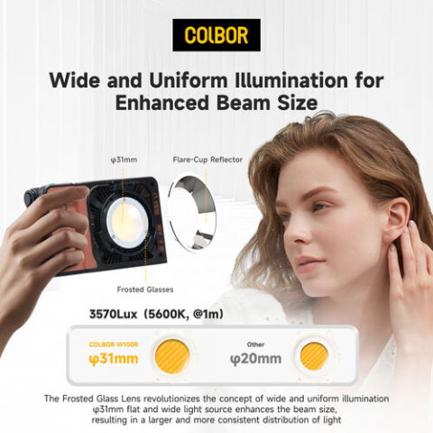 Colbor W100R Kit lampa LED RGB portabila 100W [7]