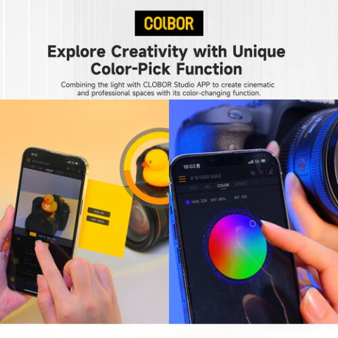Colbor W100R Kit lampa LED RGB portabila 100W [5]