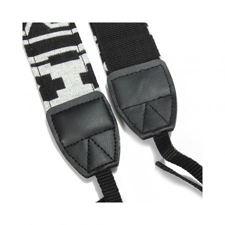 Curea aparat foto textil alb-negru BW2 [1]