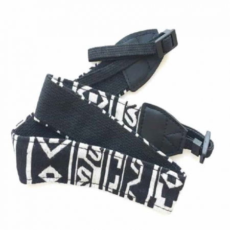 Curea aparat foto textil alb-negru BW2 [3]