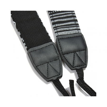 Curea aparat foto textil alb-negru BW1 [1]