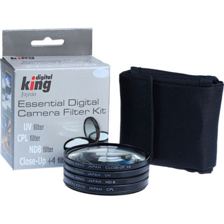 Accesorii aparate foto - Digital King Set filtre UV CPL ND8 Macro 46mm