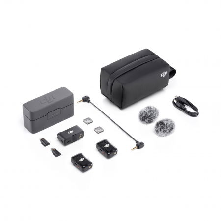 DJI Mic 2 Sistem de microfon wireless dual compact pentru 2 persoane (2,4 GHz) [6]
