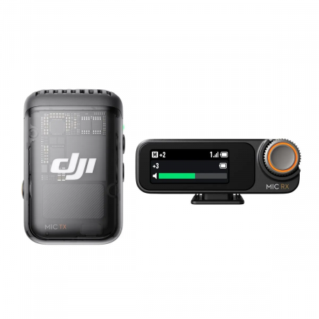 DJI Mic 2 Sistem de microfon wireless single compact pentru 1 persoana (2,4 GHz) [1]